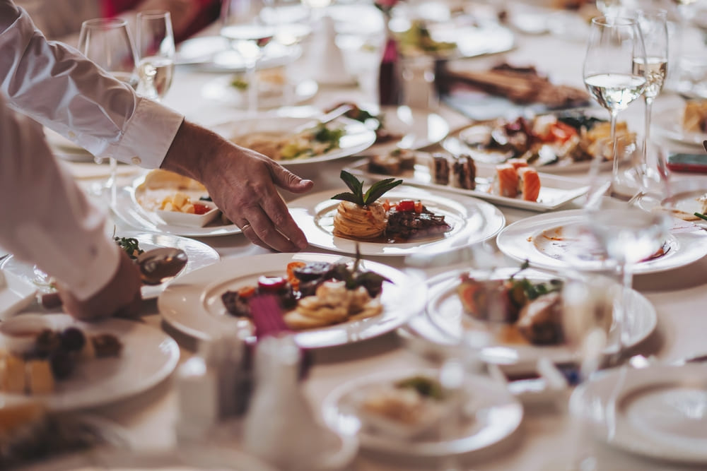 Catering serving staff